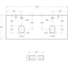 Столешница 120,4 см Bianco Lucido BELBAGNO KRAFT EK-120-2-BO