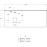 Столешница 120,4 см Bianco Lucido BELBAGNO KRAFT EK-120-AS-BL-L