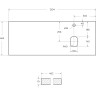 Столешница 120,4 см Bianco Opaco BELBAGNO KRAFT EK-120-AS-BO-R