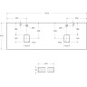 Столешница 140,4 см Bianco Lucido BELBAGNO KRAFT EK-140-2-BL