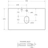 Столешница 81,6 см Bianco Opaco BELBAGNO KEP-80-BO-W0