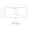 Столешница из керамогранита BELBAGNO KEP-100-CEM Cemento 1016x468