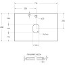 Столешница из керамогранита BELBAGNO KEP-70-GRN Granito 716х468