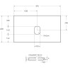 Столешница из керамогранита BELBAGNO KEP-80-GRN-W0 Granito 816х468 без отверстия под смеситель