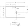 Столешница из керамогранита BELBAGNO KEP-80-GRN Granito 816х468
