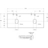 Столешница из керамогранита BELBAGNO KEP-120-2-MNO Marmo Nero Opaco 1204x462