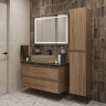 Тумба BELBAGNO KRAFT 100 со столешницей и накладной раковиной подвесная, KRAFT100RT-KEPMNO-1084-H316-SET