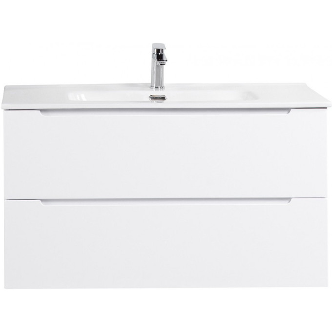 Тумба Bianco Lucido 100 см BELBAGNO ETNA ETNA100BL-KEPMGL-1084-SET