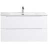 Тумба Bianco Lucido 100 см BELBAGNO ETNA ETNA100BL-KEPMGL-1346-SET