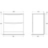 Тумба Bianco Lucido 119,2 см BELBAGNO ACQUA ACQUA-1200-2C-SO-BL