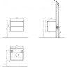 Тумба Bianco Lucido 60 см BelBagno Energia-N ENERGIA-N-600-2C-SO-BL