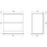 Тумба Bianco Lucido 79,6 см BELBAGNO ALBANO ALBANO-800-2C-PIA-BL