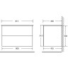 Тумба Bianco Lucido 79,6 см BELBAGNO ETNA ETNA39-800/390-2C-SO-BL-P