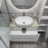 Тумба Bianco Lucido 80 см BELBAGNO ETNA ETNA80BL-KEPMCO-1084-SET