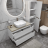 Тумба Bianco Lucido 80 см BELBAGNO ETNA ETNA80BL-KEPMCO-1302-SET
