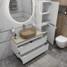 Тумба Bianco Lucido 80 см BELBAGNO ETNA ETNA80BL-KEPMCO-1302H316-SET
