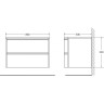Тумба Bianco Lucido 80 см BELBAGNO PROSPERO BB800DVC/MO
