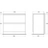 Тумба Bianco Lucido 89,6 см BELBAGNO ALBANO ALBANO-900-2C-PIA-BL