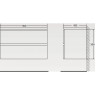 Тумба Bianco Lucido 89,6 см BELBAGNO ALBANO ALBANO-900-2C-SO-BL
