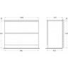 Тумба Bianco Lucido 99,6 см BELBAGNO ALBANO ALBANO-1000-2C-PIA-BL