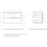 Тумба Bianco Opaco 86,8 см BELBAGNO MARINO MARINO-CER-900-2C-SO-BO-P