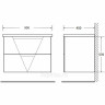 Тумба Bianco Opaco 89,6 см BELBAGNO VITTORIA VITTORIA-900-2C-SO-BO-P