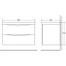 Тумба Capucino Lucido 79,6 см BELBAGNO MARINO MARINO-800-2C-SO-CL-P