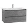 Тумба Cemento Grigio 100 см BELBAGNO KRAFT KRAFT-1000-2C-SO-CG