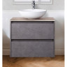 Тумба Cemento Grigio 70 см BELBAGNO KRAFT KRAFT-700-2C-SO-CG