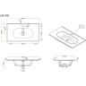 Тумба Cemento Grigio 90 см BELBAGNO KRAFT KRAFT-900-2C-SO-CG