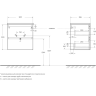 Тумба под раковину BELBAGNO KRAFT 39-500/390-2C-SO-GSO 50 см