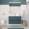 Тумба под раковину BELBAGNO UNO-1200-2C-SO-AO подвесная голубая матовая