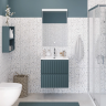 Тумба под раковину BELBAGNO UNO-MINI-500-2C-SO-AO подвесная голубой матовый