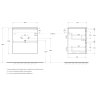 Тумба под раковину BELBAGNO UNO UNO-600-2C-SO-CO 60 см