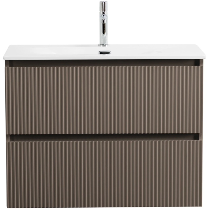 Тумба под раковину BELBAGNO UNO UNO-MINI-800-2C-SO-СO 80 см, подвесная, бежевый матовый