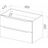 Тумба Rovere Bianco 79,6 см BELBAGNO ETNA ETNA-800-2C-SO-WO-P