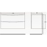 Тумба Rovere Nature Grigio 99,6 см BELBAGNO ACQUA ACQUA-1000-2C-SO-RNG