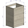 Тумба Rovere Nebrasca Nature 58 см BELBAGNO KRAFT KRAFT-LVD-580/1200-2C-PIA-RNN