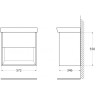Тумба Rovere Scuro 57,3 см BELBAGNO NEON NEON-600-1C-SO-RS