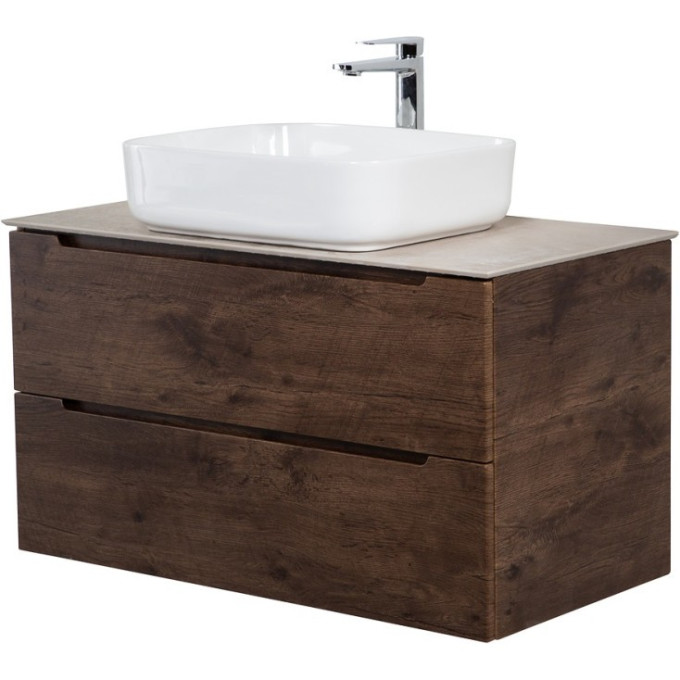 Тумба со столешницей и накладной раковиной BELBAGNO ETNA100RW-KEPBO-1338-SET