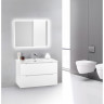 Тумба со столешницей и раковиной BELBAGNO ETNA100BL-KEPMCO-1302-SET