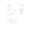 Унитаз-компакт BELBAGNO ROMANO-TOR BB2803CP/T-TOR/SC