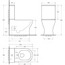 Унитаз-компакт безободковый со смывом TORNADO BELBAGNO SFERA-TOR BB2141CP-TOR/BB2141T/BB865SC