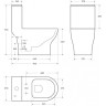 Унитаз-моноблок BELBAGNO LOUNGE с сиденьем дюропласт soft close, P-trap