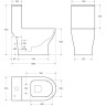 Унитаз-моноблок BELBAGNO NEON с сиденьем дюропласт soft close, P-trap