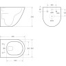 Унитаз подвесной BELBAGNO AMANDA BB051CH-TOR-FC/SC