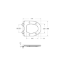 Унитаз подвесной BELBAGNO COMPATTO BB003CH-TOR/SC
