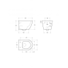 Унитаз подвесной BELBAGNO COMPATTO BB003CH-TOR/SC