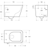 Унитаз подвесной BELBAGNO KRAFT BB7106CH-TOR-BS/SC безободковый