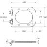 Унитаз подвесной BELBAGNO KRAFT BB7106CH-TOR-BS/SC безободковый